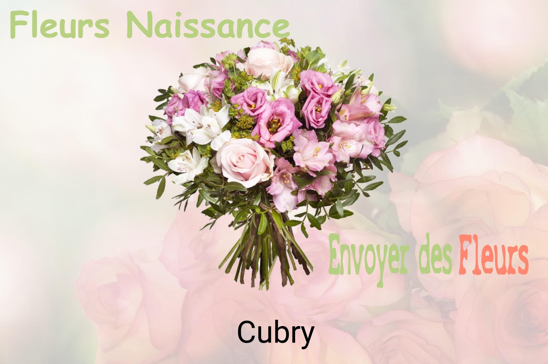 Bouquet de fleurs de naissance livré à Cubry